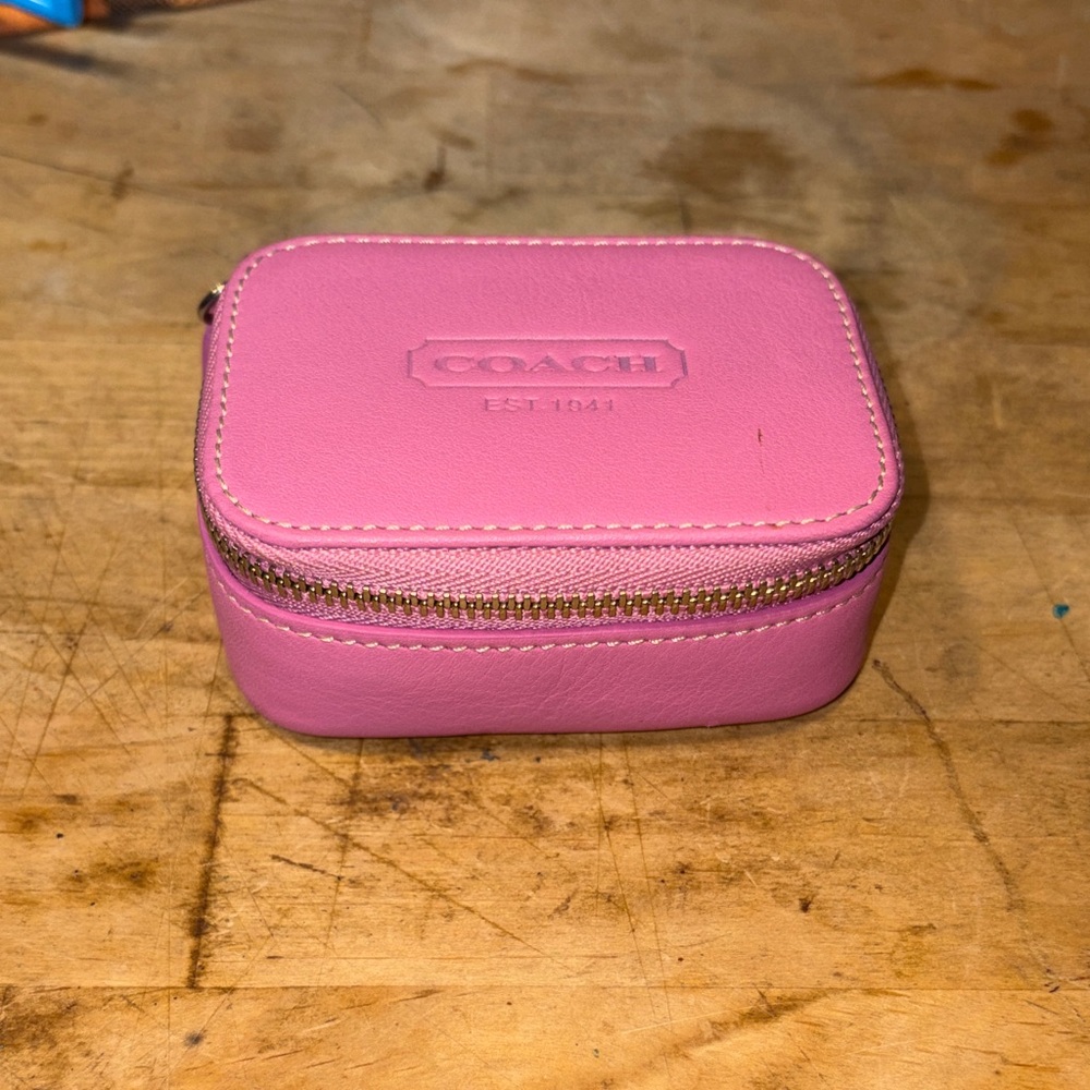 Coach Pink Leather Case